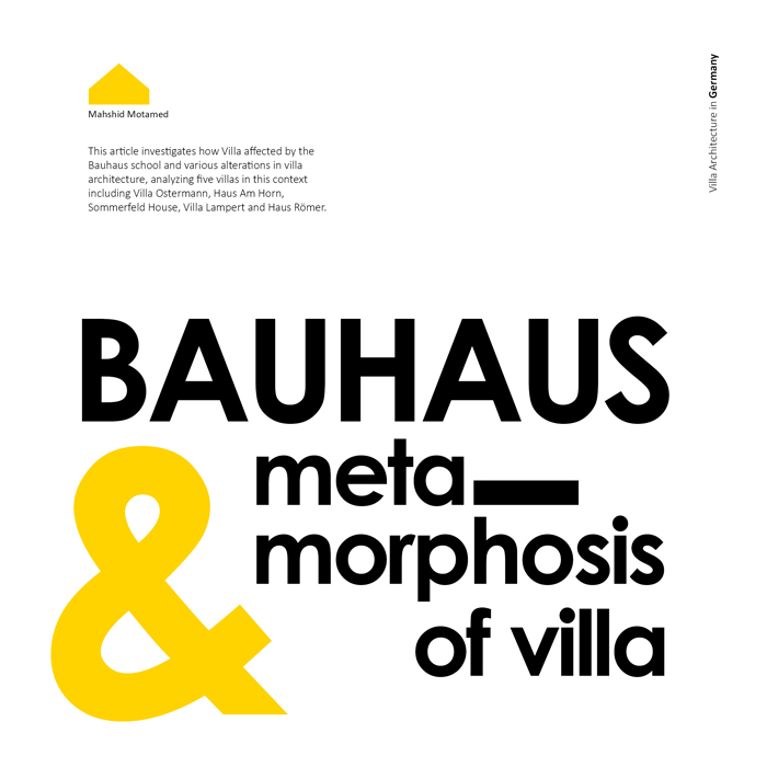Bauhaus and Metamorphosis of Villa Architecture