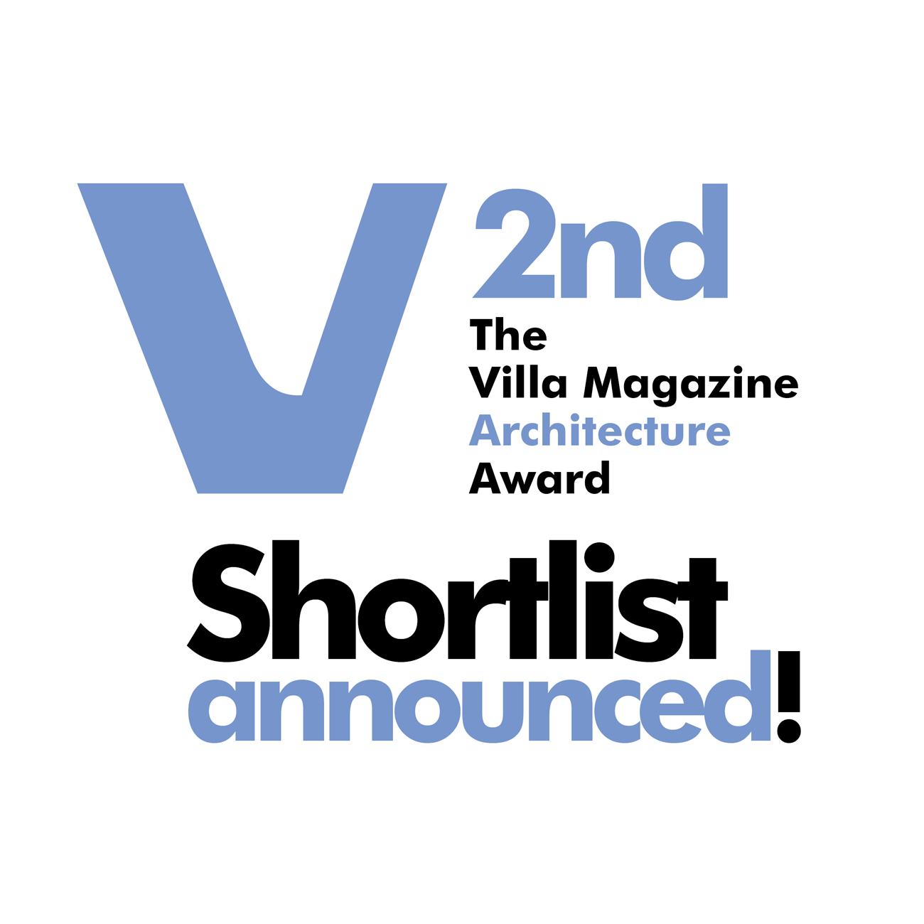 2nd Villa Award Shortlisted Announced 