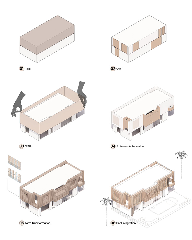 A Semi-Transparent Box Villa