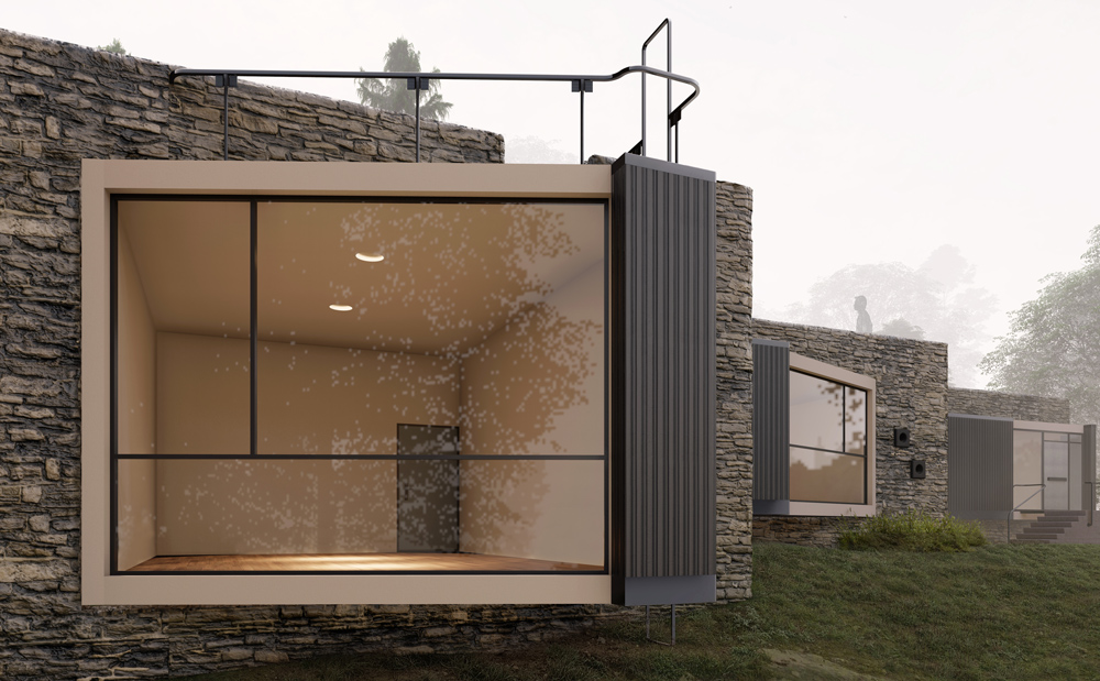 The villa on top of the valley