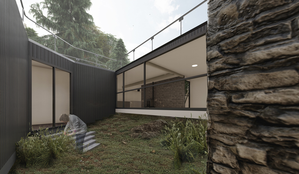 The villa on top of the valley