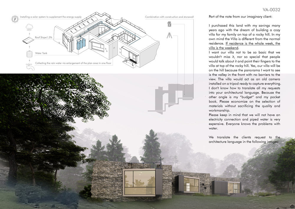 The villa on top of the valley